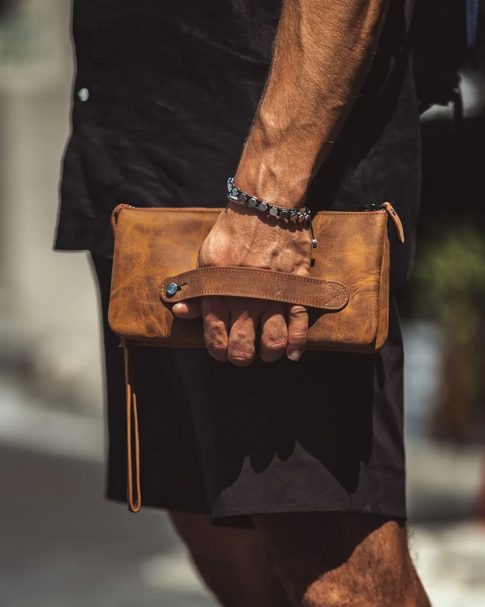 filderi-8982-55cfc743fcec Men's Leather Handbag — Hazelnut Brown, 2029 — product view 1