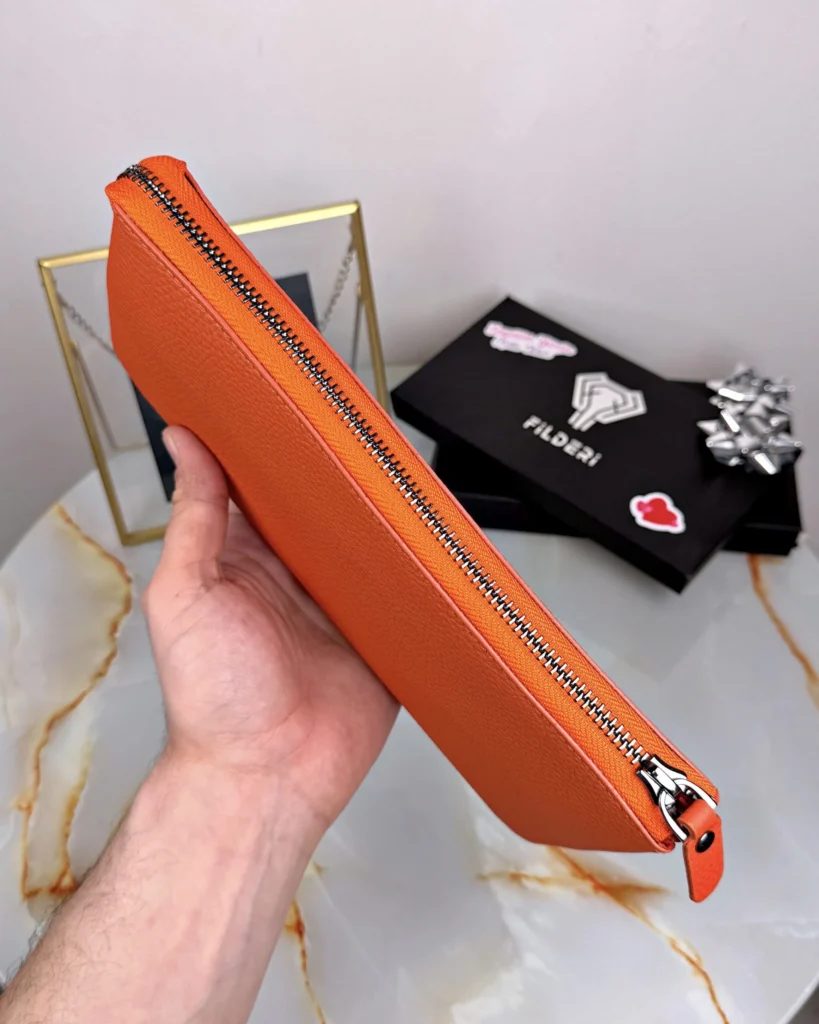 Women's Leather Handbag — Orange, Guti, 2029 — product view 2
