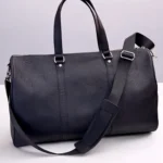 Leather Travel Bag — Black, 2080 — product view 1