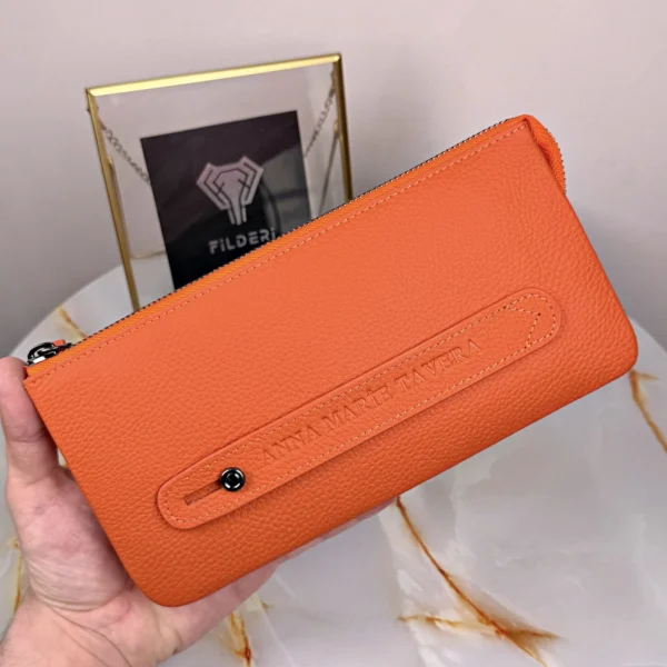 Women's Leather Handbag — Orange, Guti, 2029 — product view 1