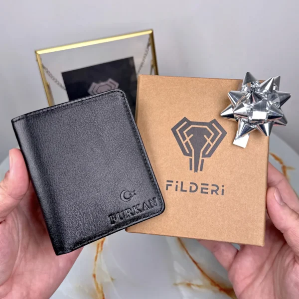 Leather Card Holder — Glossy Black, 2004 — product view 1