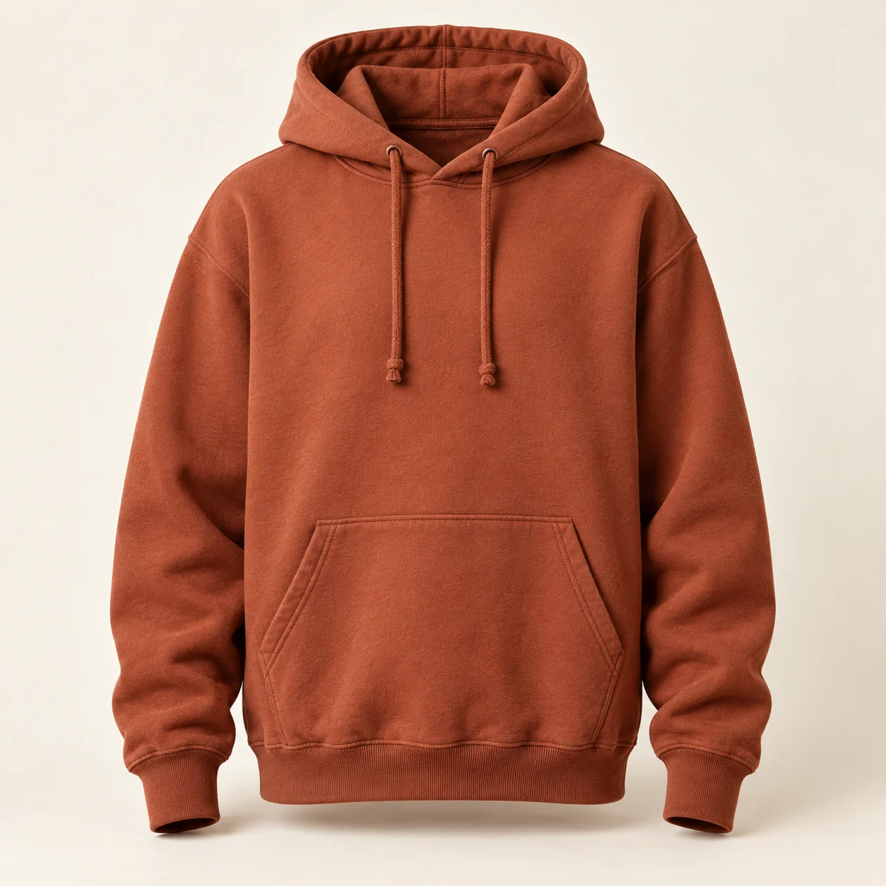 Terracotta MISK ART hoodie before personalisation