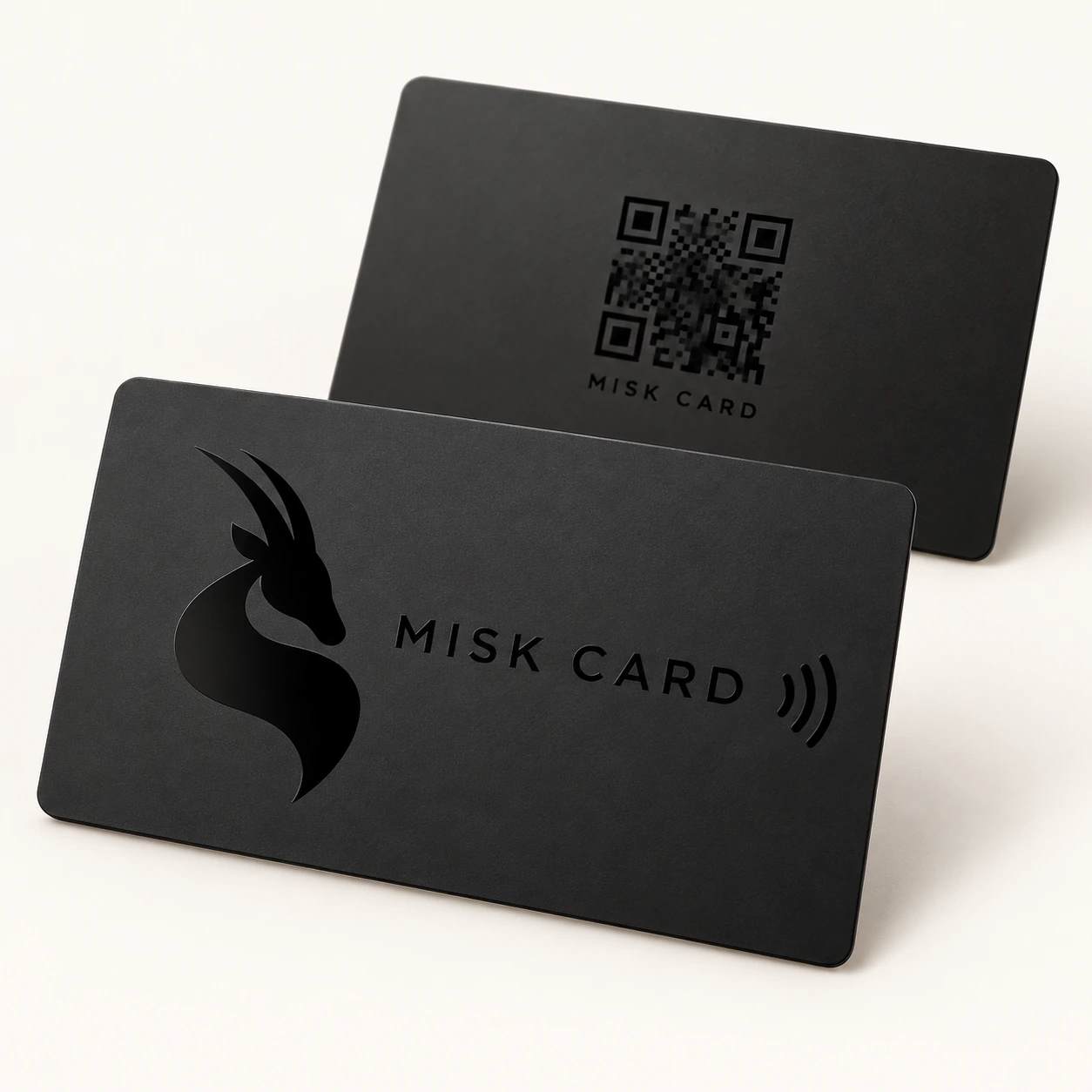 MISK CARD Black / Black front and QR reverse