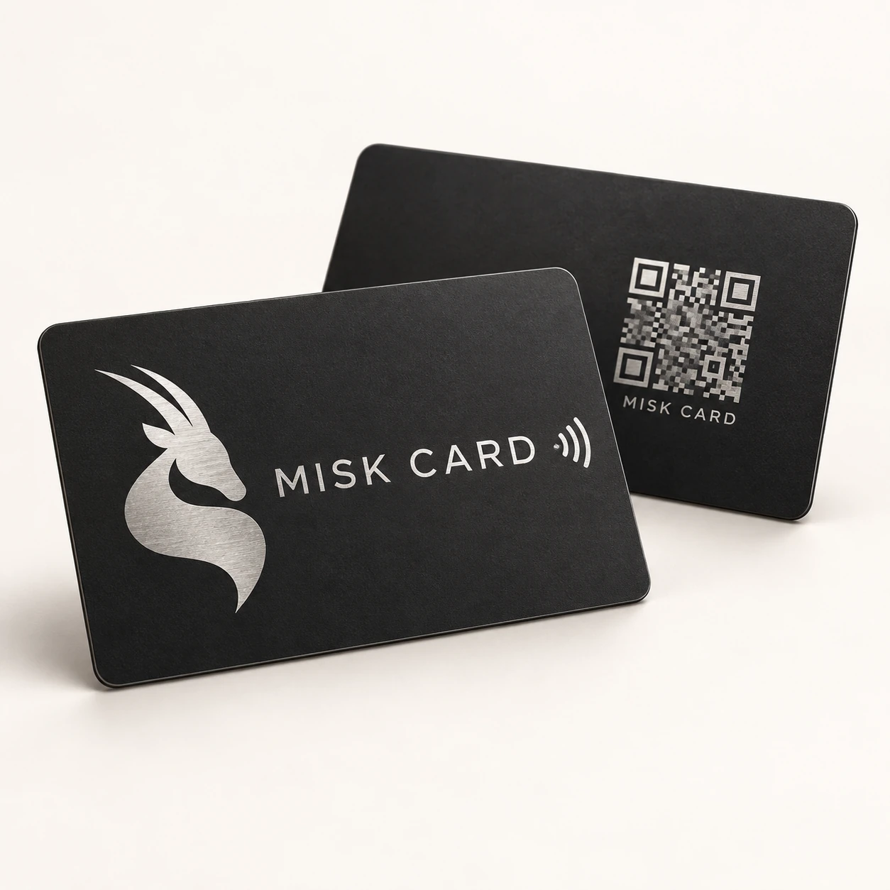 MISK CARD Black / Silver front and QR reverse