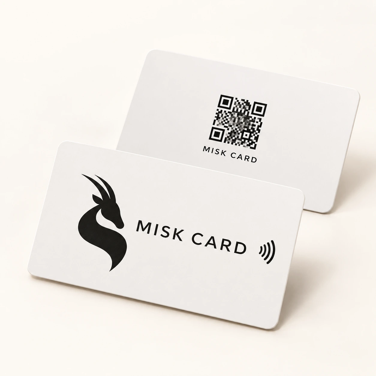 MISK CARD White / Black front and QR reverse